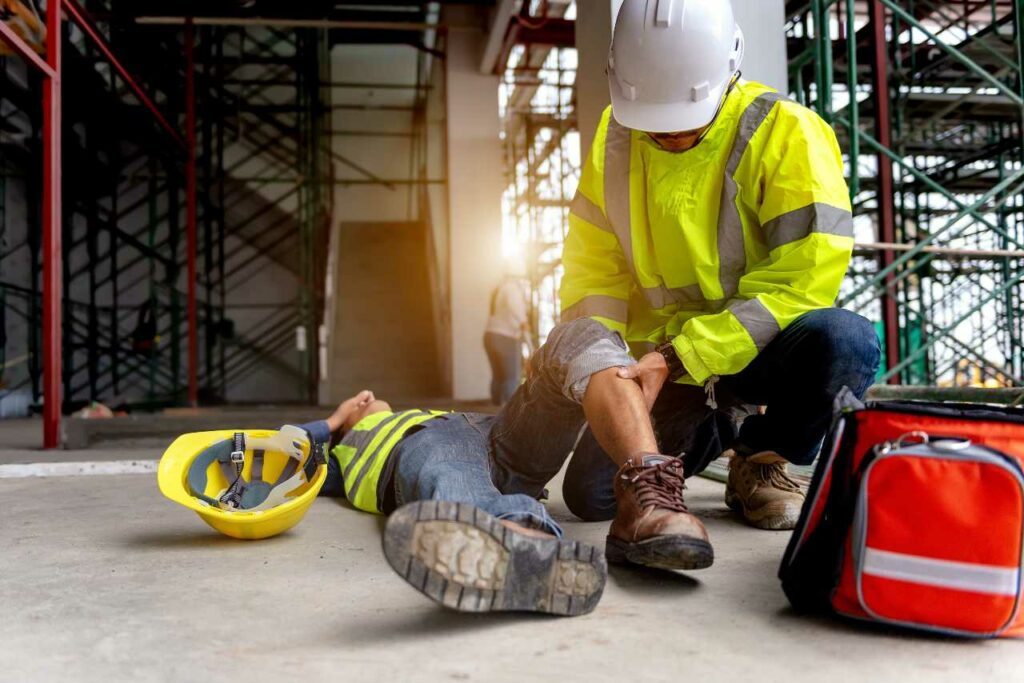 worker falls from a scaffolding construction accident law Roberts Jones Law