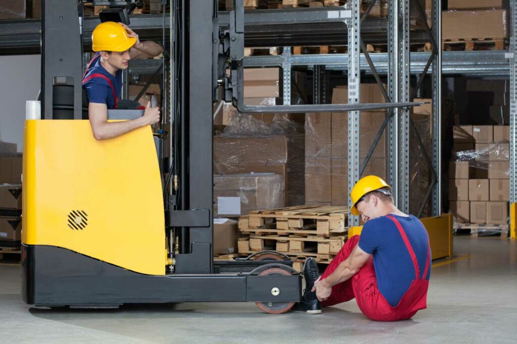 worker got injured with the forklift construction accident law Roberts Jones Law